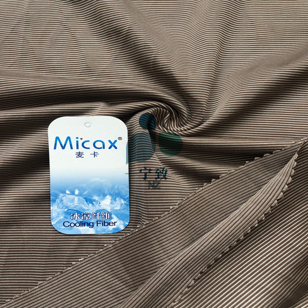 Cool nylon bright stripe jersey contact cold feeling fabric nylon raw yarn cold feeling silk fabric kennel air conditioning quilt
