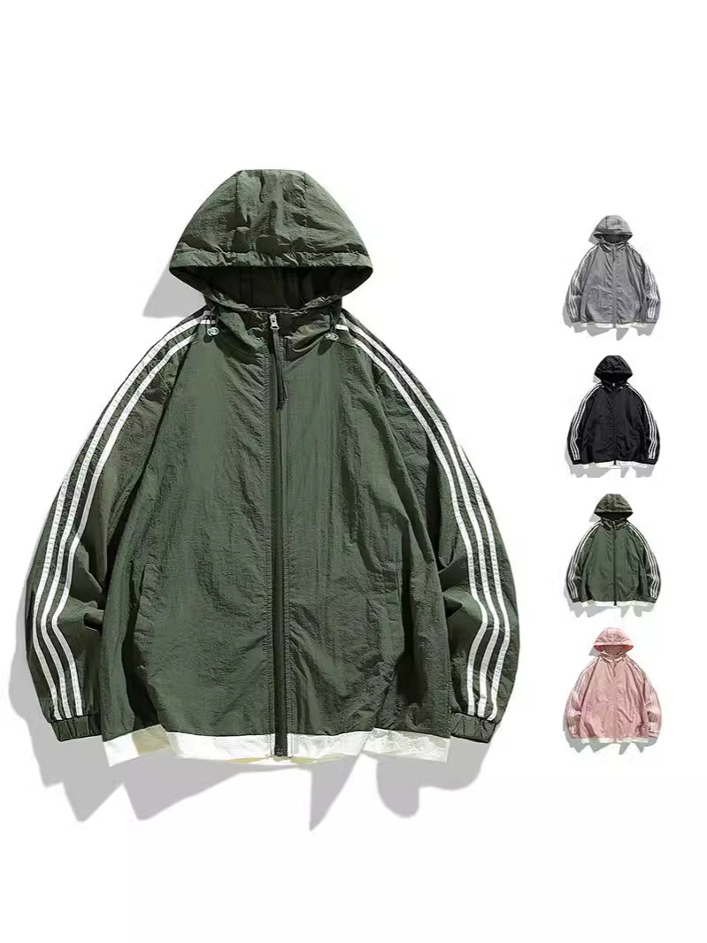 Picture of School Sunscreen Suit Sports Outdoor Summer Breathable Anti-ultraviolet Thin Single Layer Waterproof Windbreaker Charge Sunscreen Suit