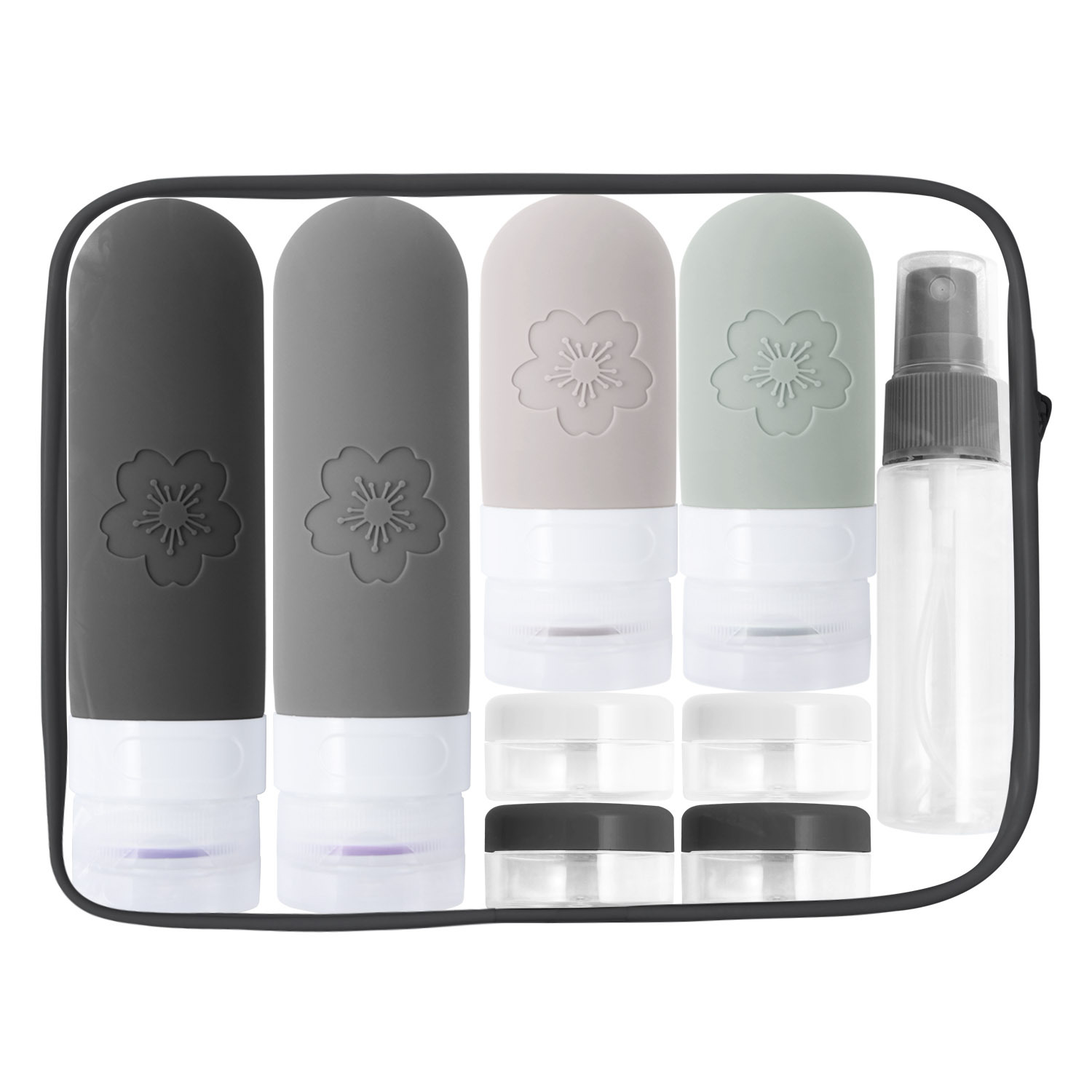 in stock New 2024 Cross-border Travel Toiletries Bottle Travel Container Leak-proof Silicone Portable Storage