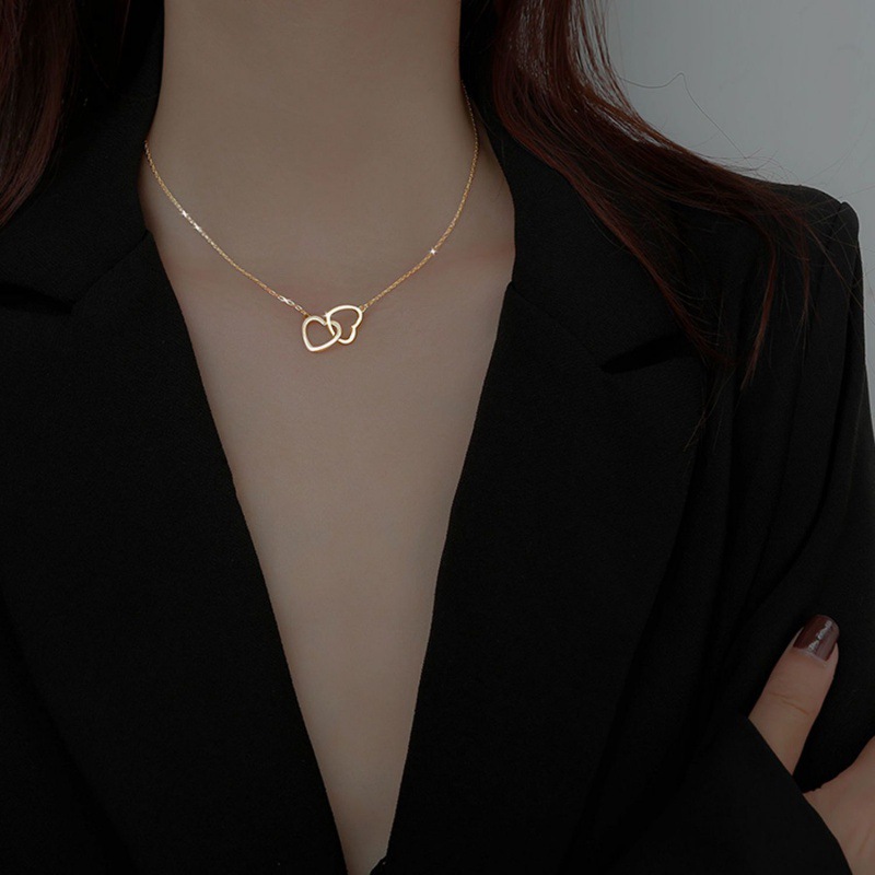 Love Necklace Women's ins Clavicle Chain Pull-resistant Harajuku-style Simple All-match Internet Trendy High-end Niche Neck Chain