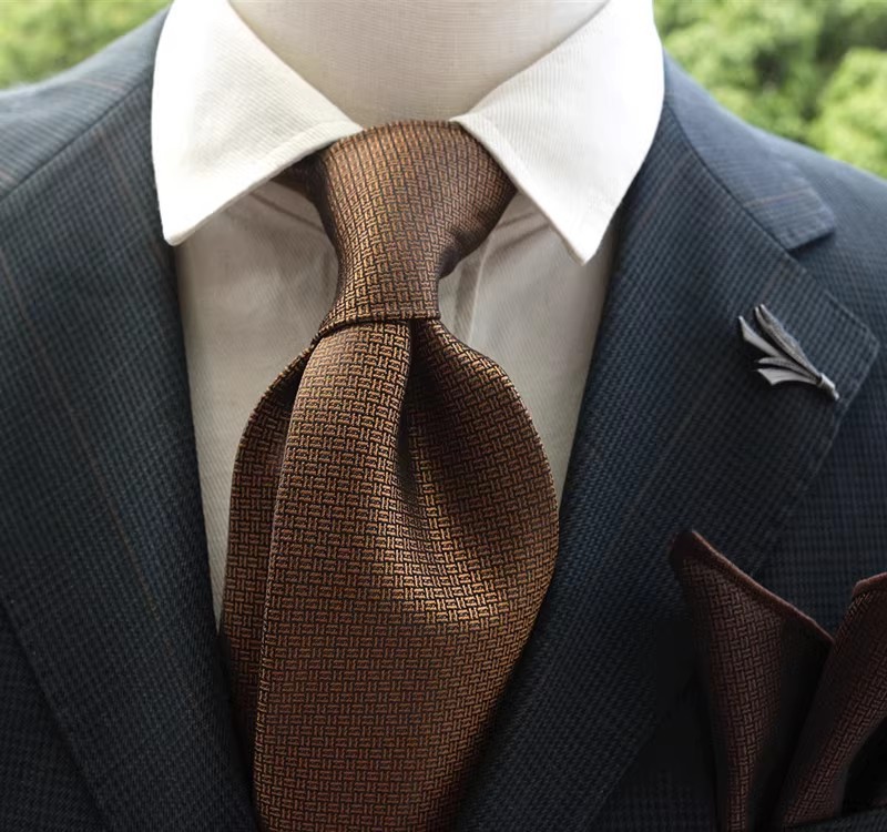 Picture of Retro Casual Clear Color Texture Tie Solid Color Men's Professional Dress Gentleman Working Groom Wedding Cafe Green