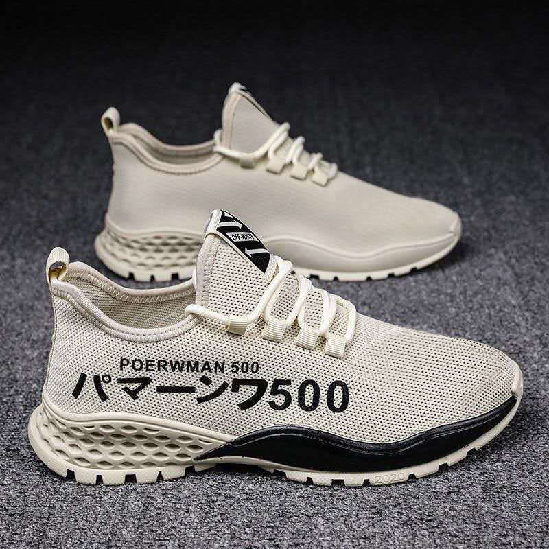 Men's Shoes Spring 2024 New Fashionable Shoes Men's Casual Sports Running Mesh Breathable All-match Spring Fashionable Shoes