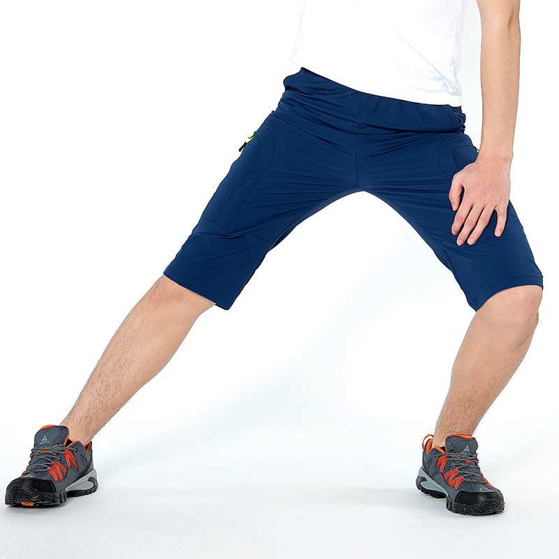 Outdoor Quick-drying Capri Pants Men's Summer Thin Plus Large Size Elastic Casual Hiking and Mountaineering Sports Pants