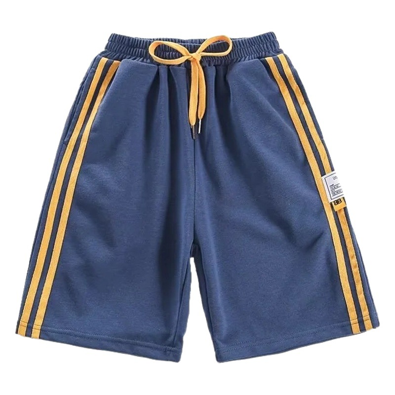 Summer Boys' Shorts Thin Style for Older Children, Summer Five-Point Pants, Trendy Children's Outdoor Sports Mid-Length Pants, Boys' Cargo Pants
