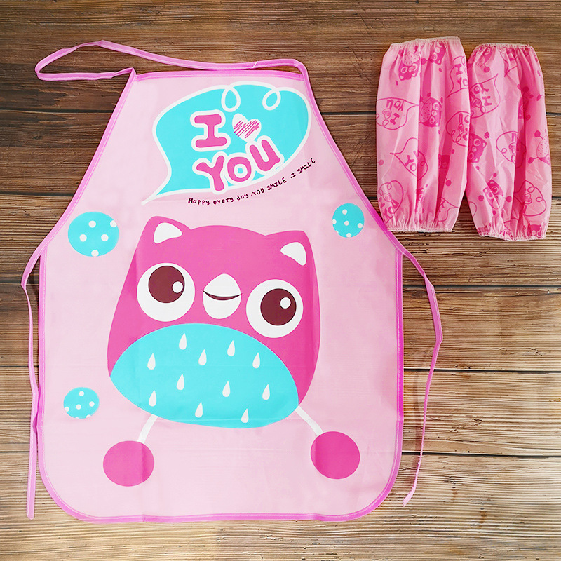 Home Daily Children's Art Painting Apron Kindergarten Baby Painting Painting Clothes Waterproof Sleeve Cover Clothes