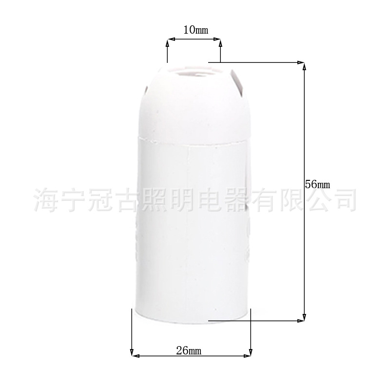 Picture of E27 plastic lamp holder holder cassette light body full teeth half teeth chandelier table lamp floor lamp wall lamp cap CE certification