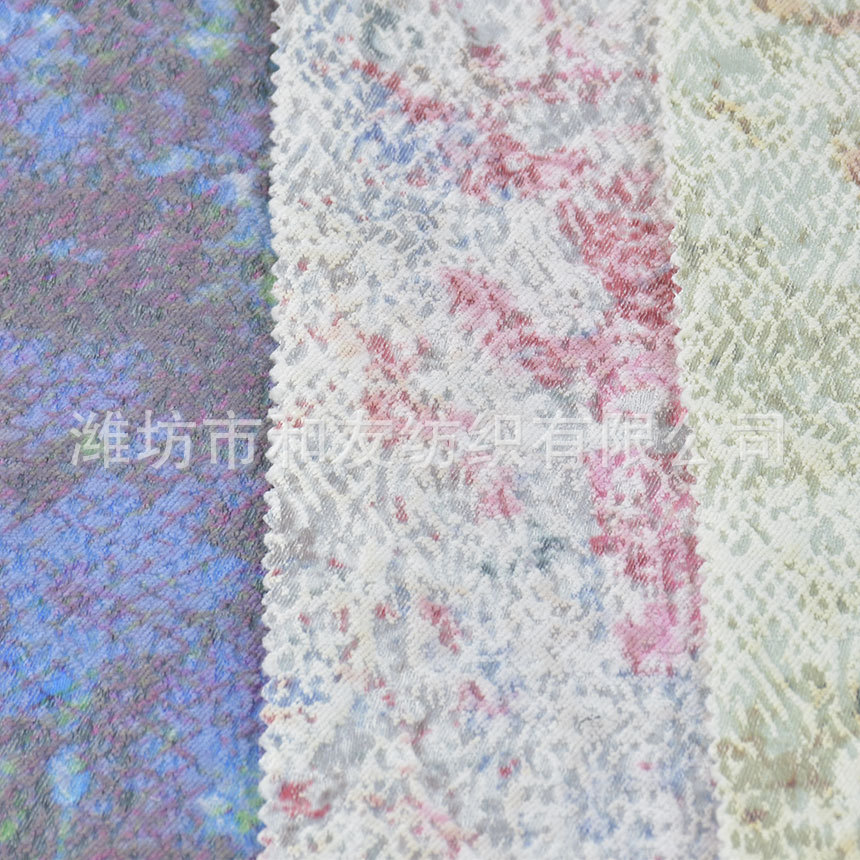 Picture of Woven jacquard fabric cotton polyester jacquard fabric CVC jacquard autumn and winter fashion women's fabric casual wear