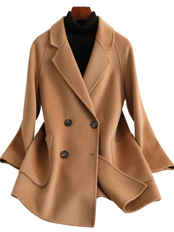 Picture of Double-Sided Cashmere Outwear for Women, Mid-Length, Short, 2025 Autumn and Winter New Style, Small Fragrant Style Wool Outwear for Women Wholesale
