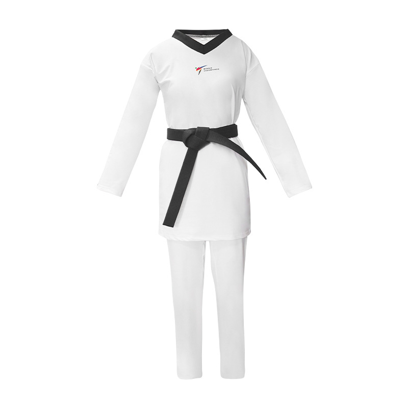 Picture of New Tight-Fit Elastic Quick-Dry Taekwondo Clothing Competitive Competition Clothing Competition Clothing Super Light Skin-Friendly V-Neck Printable