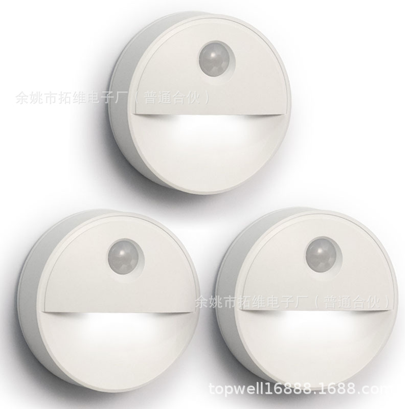 Smart Home Source Manufacturer Creative Gift Fashion Simple Corridor Cabinet Night Light Human Body Infrared Sensor Light