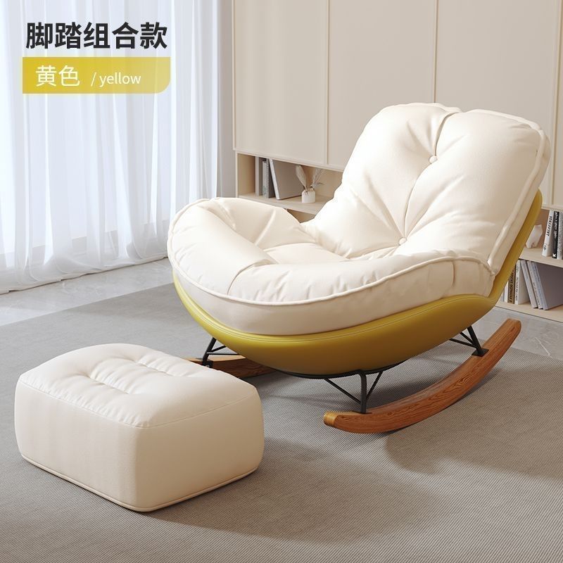 Picture of Lazy Sofa Adult Recliner Adult Living Room Single Balcony Home Leisure Bedroom Comfortable Thickened Penguin Rocking Chair