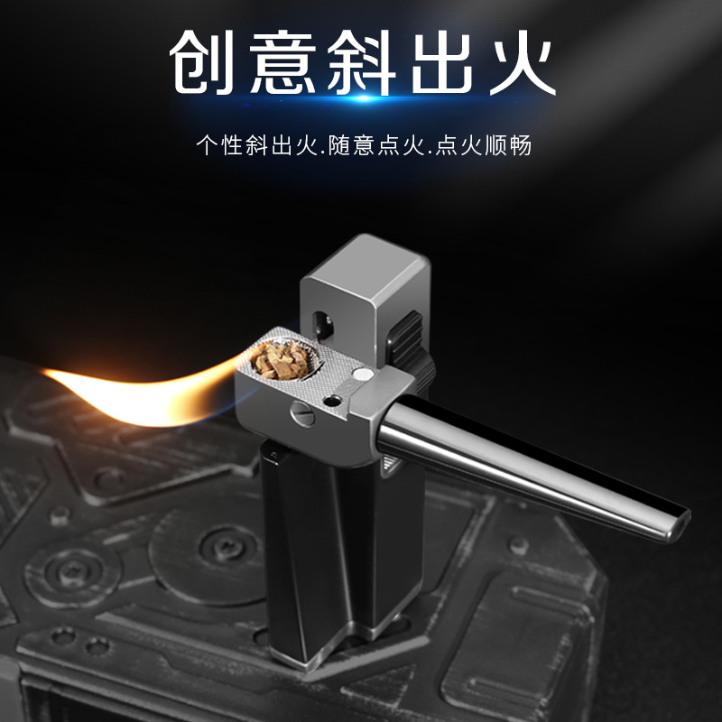 2023 new Jobon Zhongbang pipe lighter inflatable open fire foldable multi-purpose metal cigarette lighter cross-border