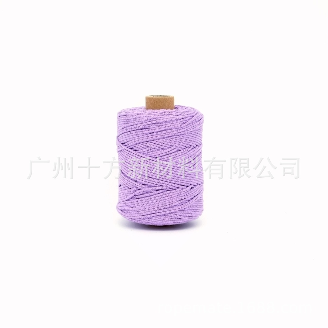 Picture of Wholesale color 1.5mm round strand yarn combed cotton thread crochet wool knitting handmade thread DIY cotton rope