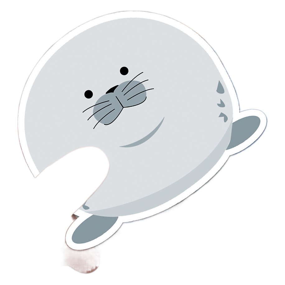 50 seal graffiti cartoon cute animal children's hand account DIY mobile phone case skateboard luggage sticker waterproof