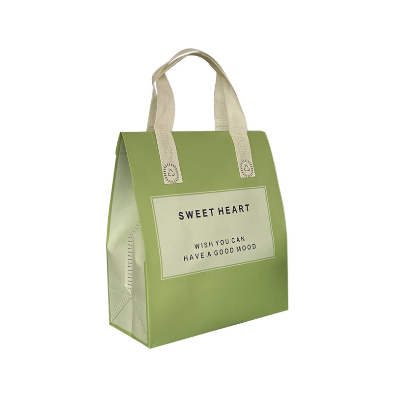 Picture of Thickened Aluminum Foil Insulated Takeaway Packaging Bag New Material Milk Tea Cake Dessert Catering Non-Woven Satchel Single Double Four Cups