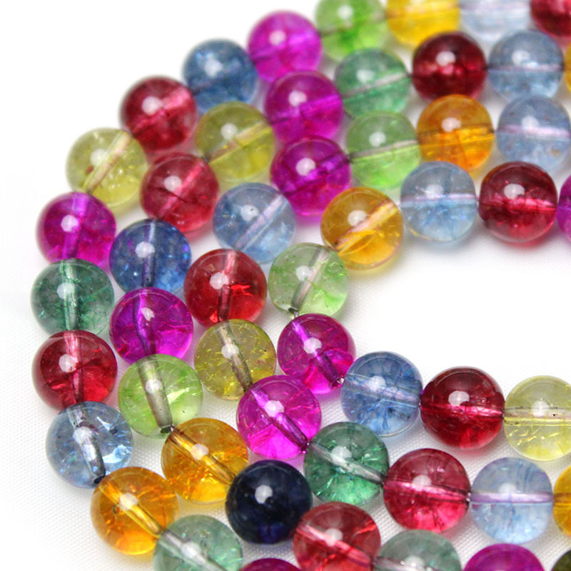 Picture of Synthetic yellow green pink popcorn crystal beads diy bracelet jewelry accessories burst beads loose beads semi-finished products wholesale