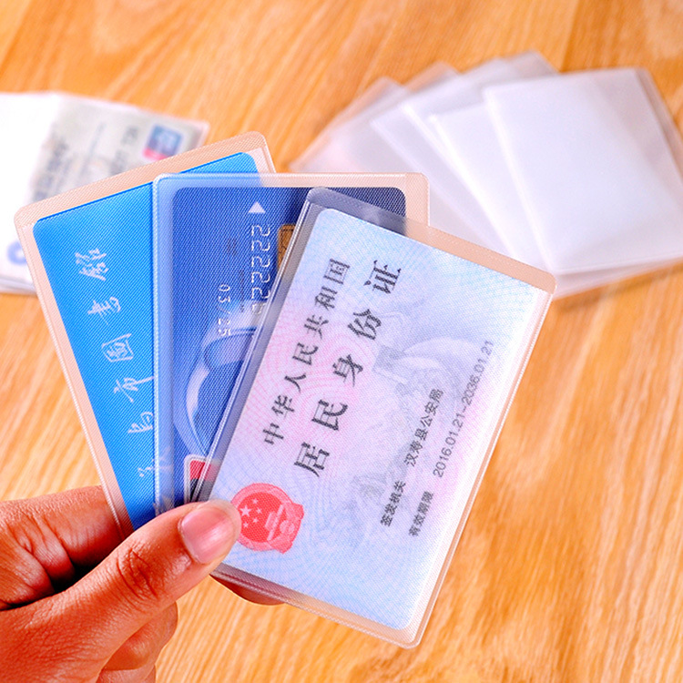 Picture of Transparent Frosted Anti-Magnetic Bank Card Holder Ic Card Holder Id Card Holder Bus Card Holder Membership Card Protective Cover