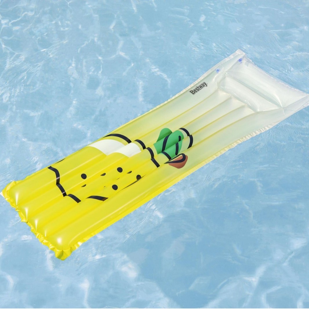 Picture of Water Inflatable Floating Row Floating Bed Queen Adult Pool Leisure Chair Floating Cushion with Backrest and Cup Holder