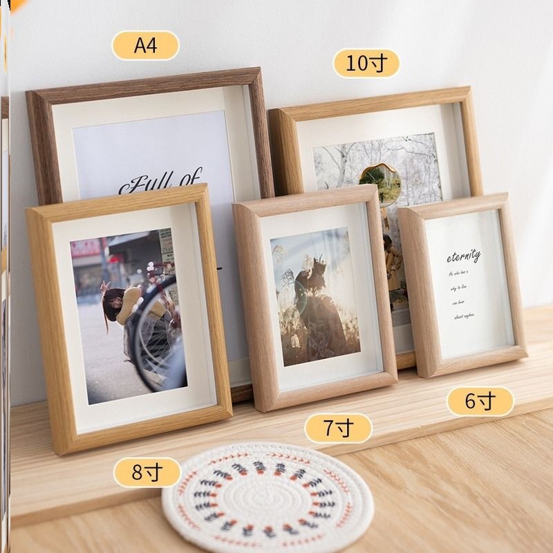 Three-dimensional photo frame wooden hollow table wholesale 5 inch 6 inch 7 inch 8 inch 10 inch A3 photo frame wall photo frame