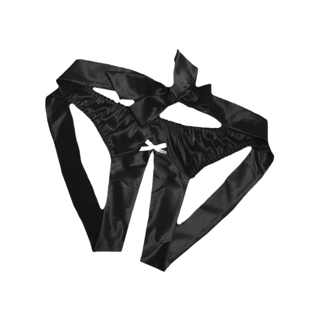 Cross-Border Sales of Sexy Lingerie for Women, Open-Crotch See-Through Thong Panties, Low-Waist Butt-Lifting T-Pants, Hip-Hugging and Teasing