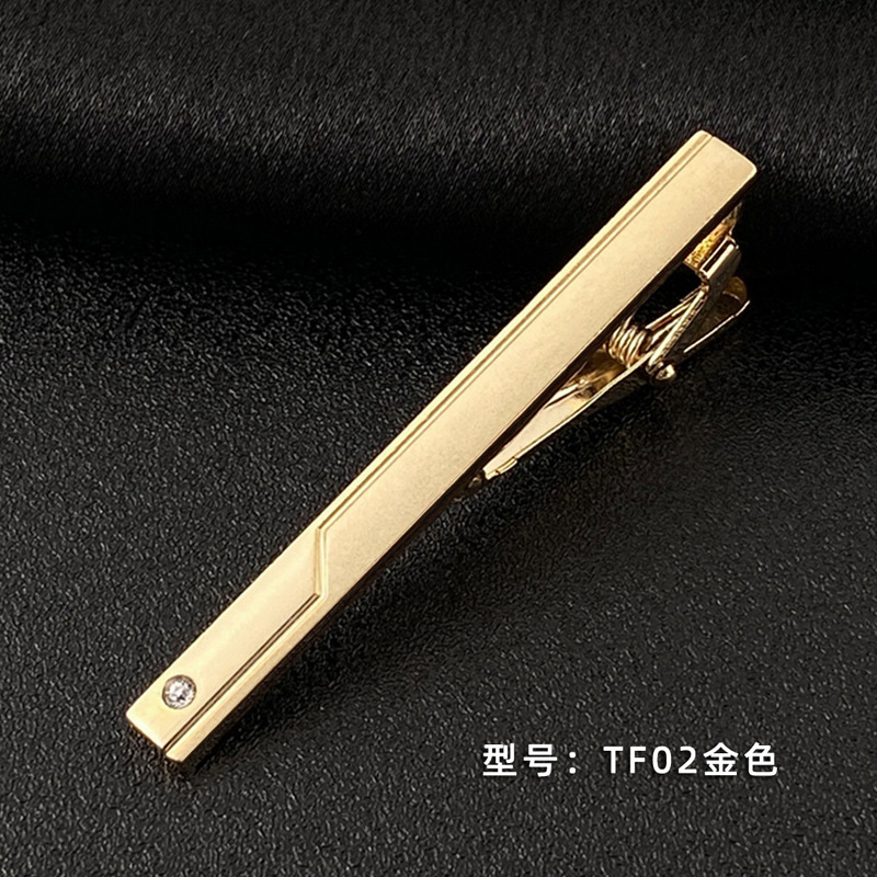 Picture of Men's Tie Clip Manufacturer Direct Sales Yiwu Cross-Border Business Metal Tie Clip Tieclips Bow Tie Business Style