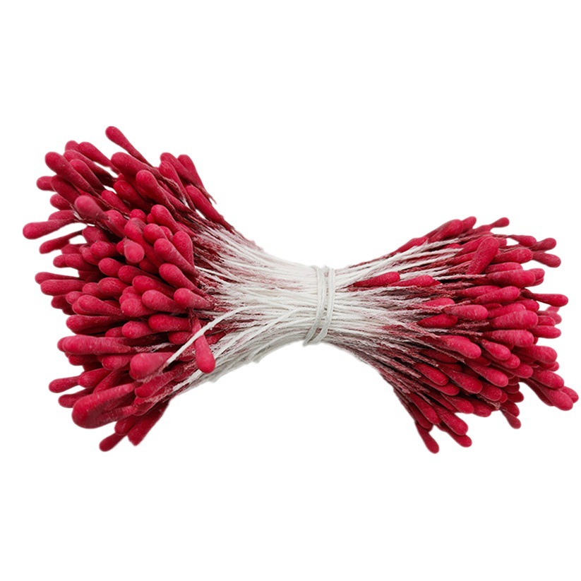 Picture of Wholesale Korean Style Handmade DIY Hair Accessories High Simulation Flower Stamens Material 2mm Matte Round Match Head Flower Heart Flower Stamens