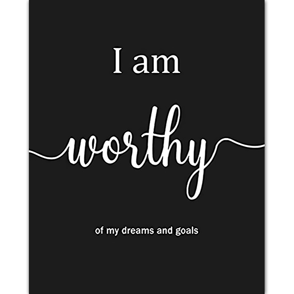 Picture of Amazon Black and White English Inspirational Poster Waterproof and Tear-Resistant Bedroom Hanging Painting Et Coated Office Decorative Painting
