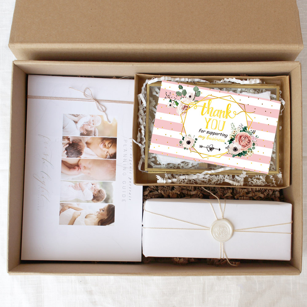 Picture of 30 sheets/Pack simple flower Thank You stamping card business card gift packaging decoration card English mini thank you card
