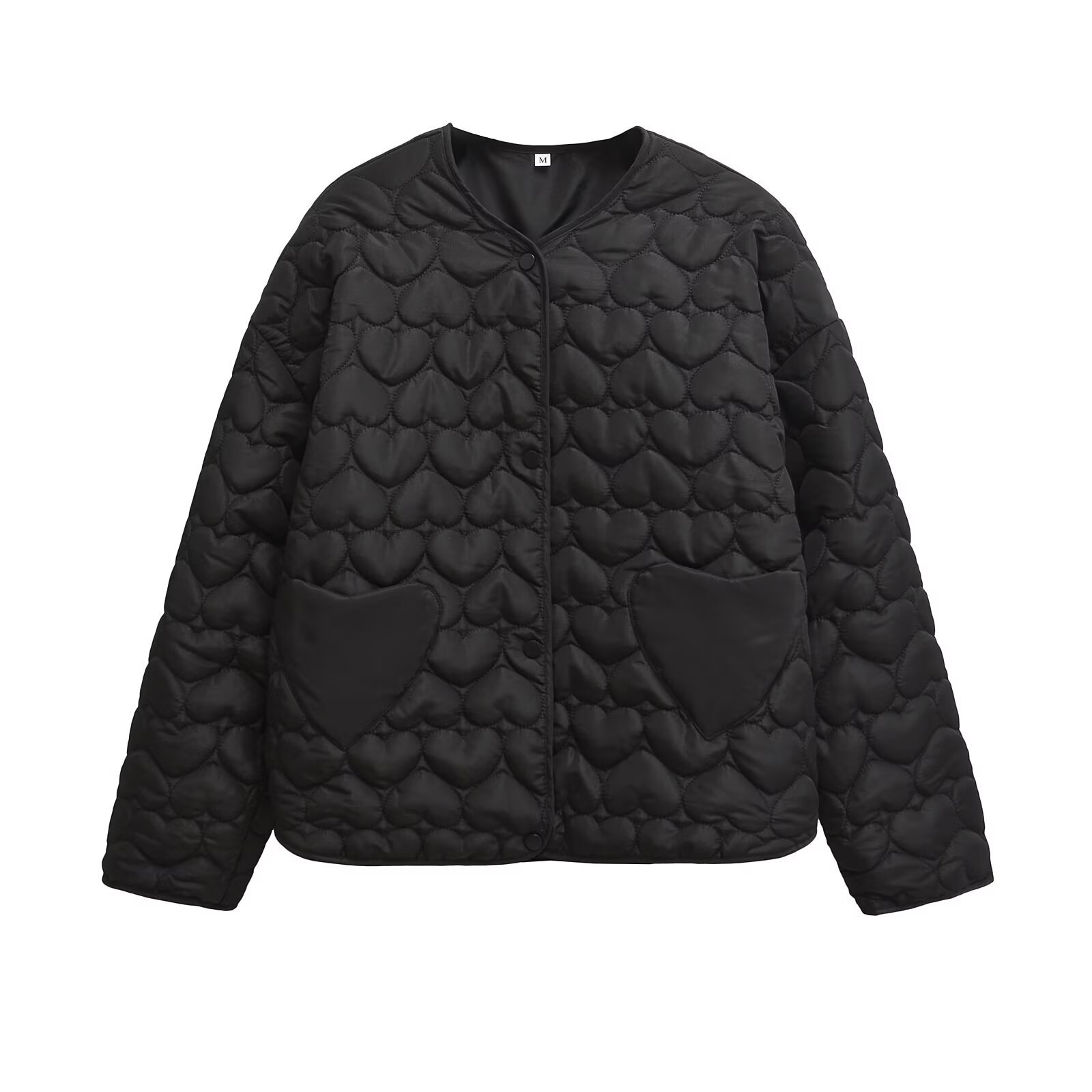 Picture of 2024 Autumn and Winter New European and American Cross-border Women's Clothing Street Fashion Round Neck Quilted Cotton Love Quilted Cotton Coat