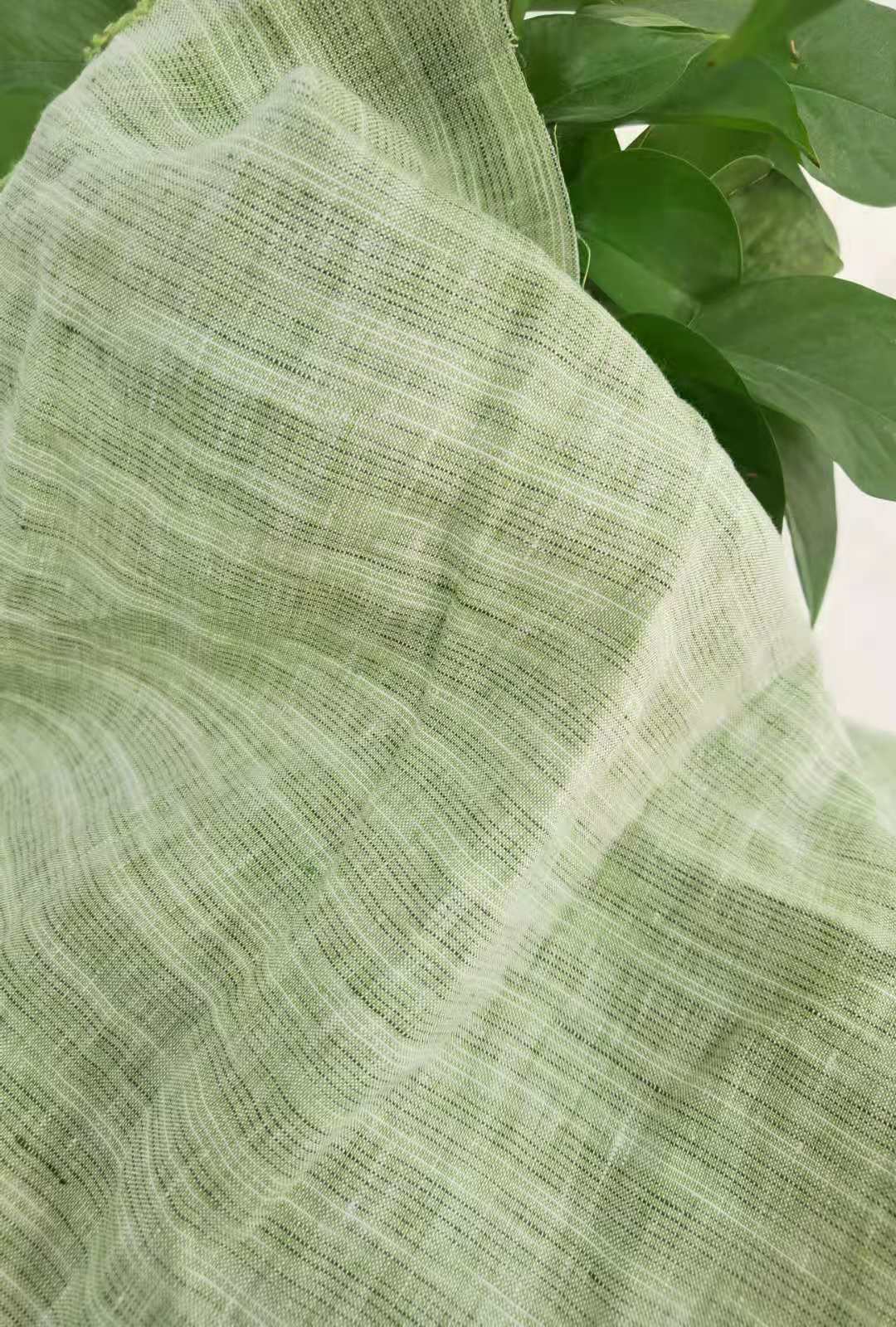 Pure Linen Yarn-dyed Section Dyeing Wide Fabric Pure Linen Enzyme Washing Section Dyeing Fabric 280CM Sand Washing Fabric