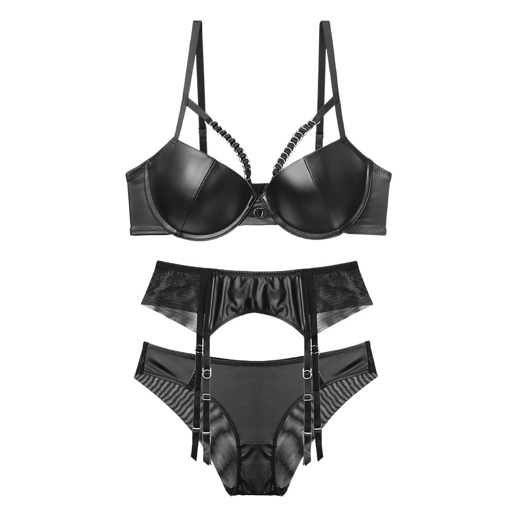 5214T new sexy European and American style temptation smooth women's underwear accessories imitation leather PU garter belt