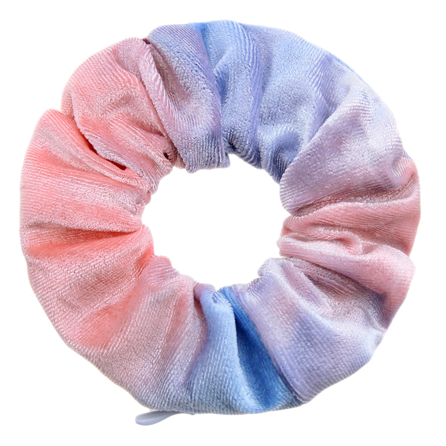 Picture of European and American Tie-Dye Korean Velvet Zipper Hair Band Cross-Border E-Commerce Amazon Aliexpress Headband Wholesale 46 Colors