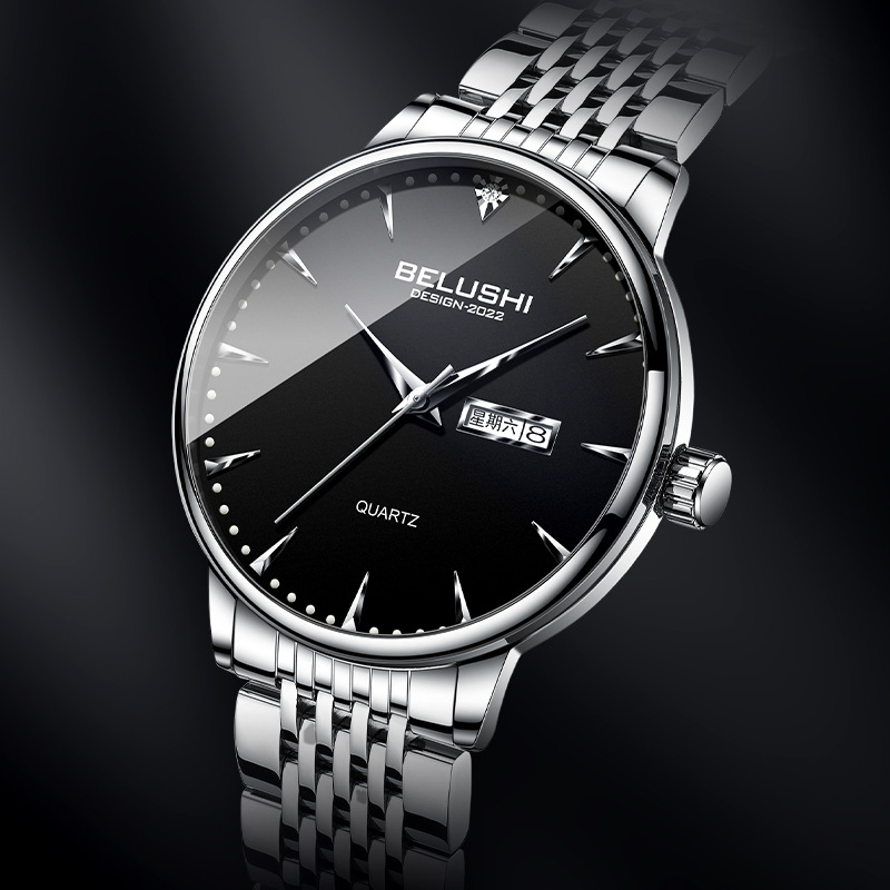 Picture of Bellows wholesale watch men's watch business stainless steel band waterproof men's watch fashion watch men's quartz watch