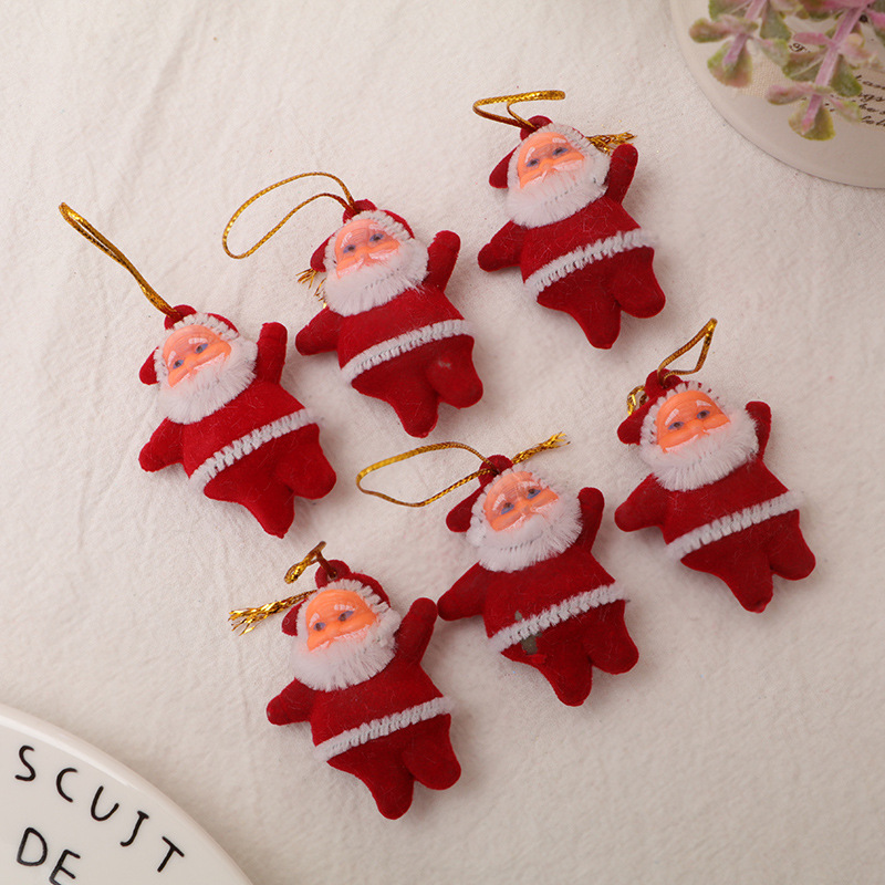 Picture of Christmas tree pendant accessories Santa Claus doll pendant Christmas doll pendant holiday gift