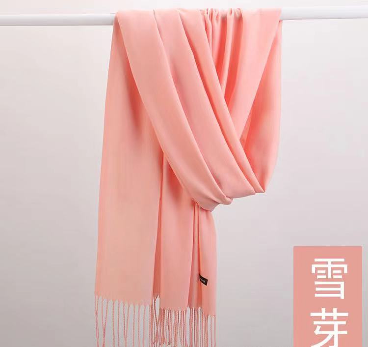 Picture of Imitation Cashmere Scarf for Women in Autumn and Winter, Warm Outer Wear, Japanese and Korean Sweet Gift, Fashionable Shawl, Factory Direct Sales, Cashmere Texture