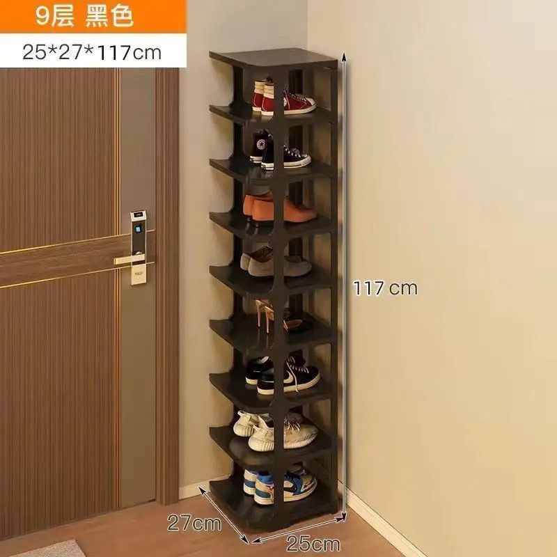 Picture of Shoe rack simple door multi-layer shoe storage shoe rack rental room small simple dormitory shoe rack vertical