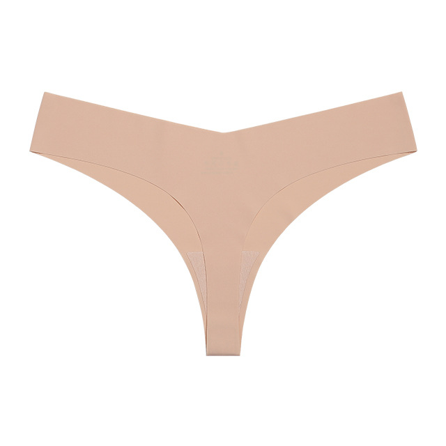 Picture of European and American Cross-border Pregnant Women's plus size Traceless Women's Underwear Class A Ice Silk Breathable Sports Low Waist Naked Briefs for Women