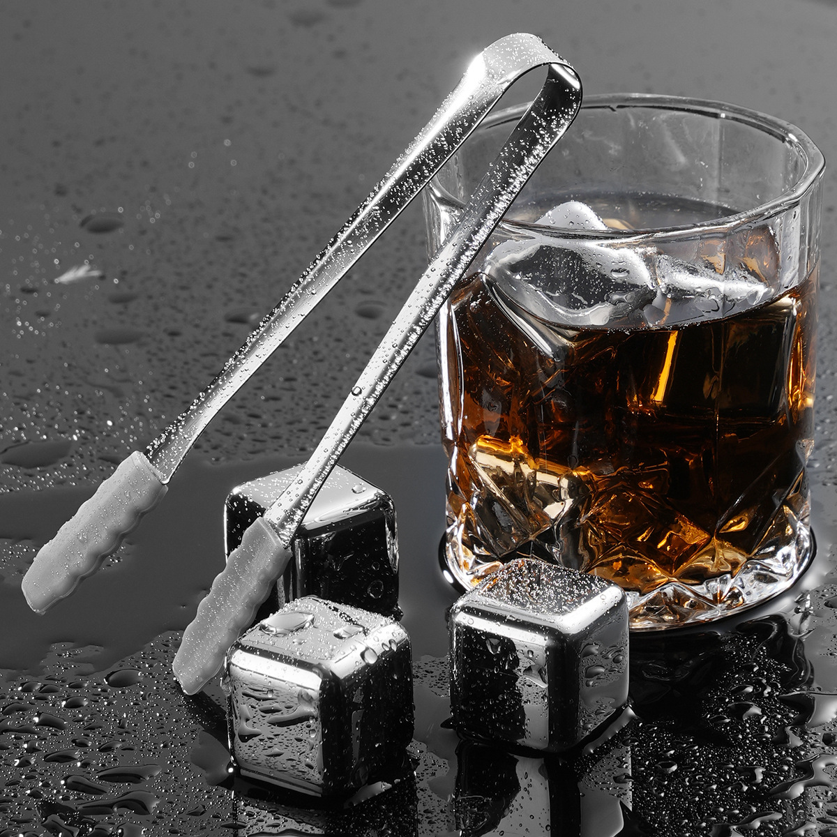 Picture of Cross-Border Stainless Steel Ice Cubes 304 Steel Ice Cubes Red Wine Beer Beverage Iced Metal Ice Cubes High Quality Ice Tartar
