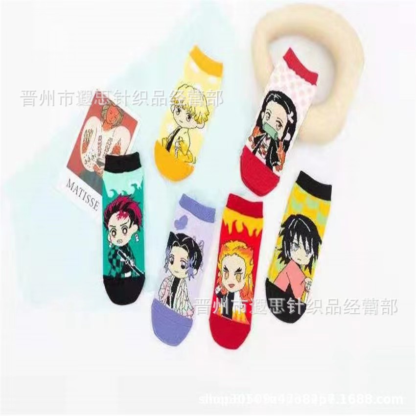 Parent-Child boat Socks spring and autumn socks Japanese ghost kill blade socks foreign trade cross-border direct supply manufacturers wholesale