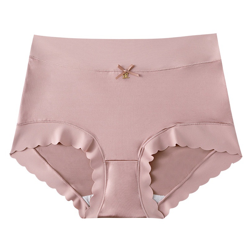 Cross-Border Popular Satin Women's High-Waisted Fat Women's Large Size Ice Silk Satin Underwear Silk Crotch Covering the Buttocks, Comfortable and Not Stuck in the Crotch