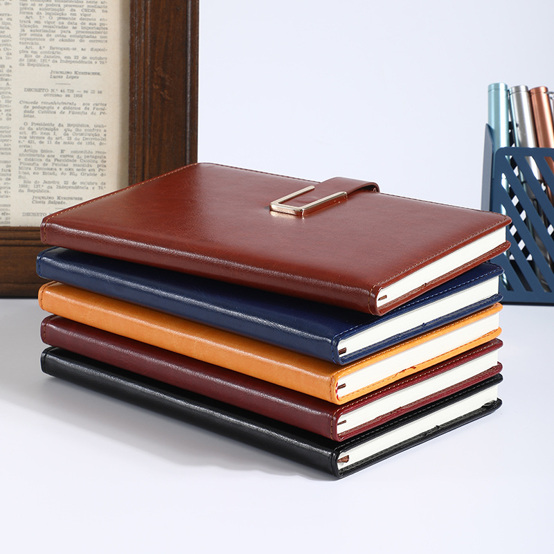 Picture of High-End Leather Notebook A5 Thick Notebook Gift Box Set Conference Notepad Business B5 Notebook Custom Logo