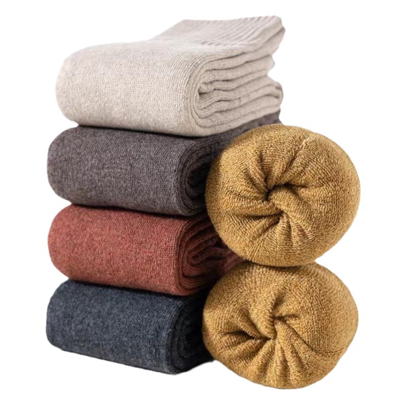Over-the-knee stockings women's autumn and winter thickened knee socks warm fleece-lined long leg winter women's high socks