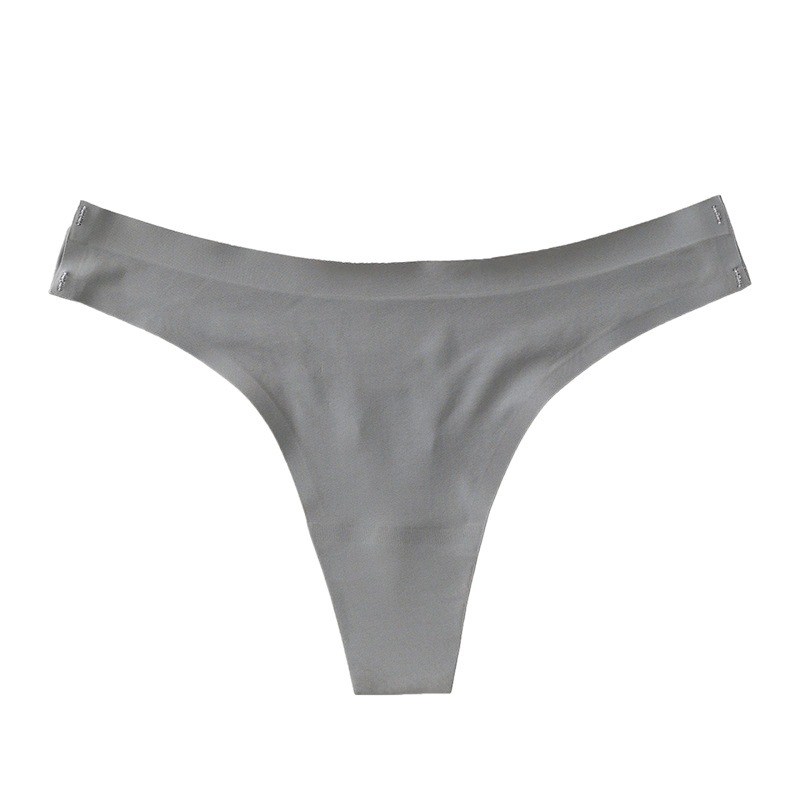 Foreign trade women's underwear sexy transparent ice silk Low Waist Seamless women's briefs thong