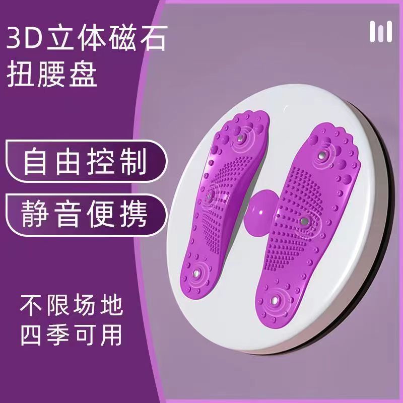 Cross-border Explosions Large Magnet Thick Waist Twister Indoor Two-color Waist Twister Women's Fitness Twist Waist Plate