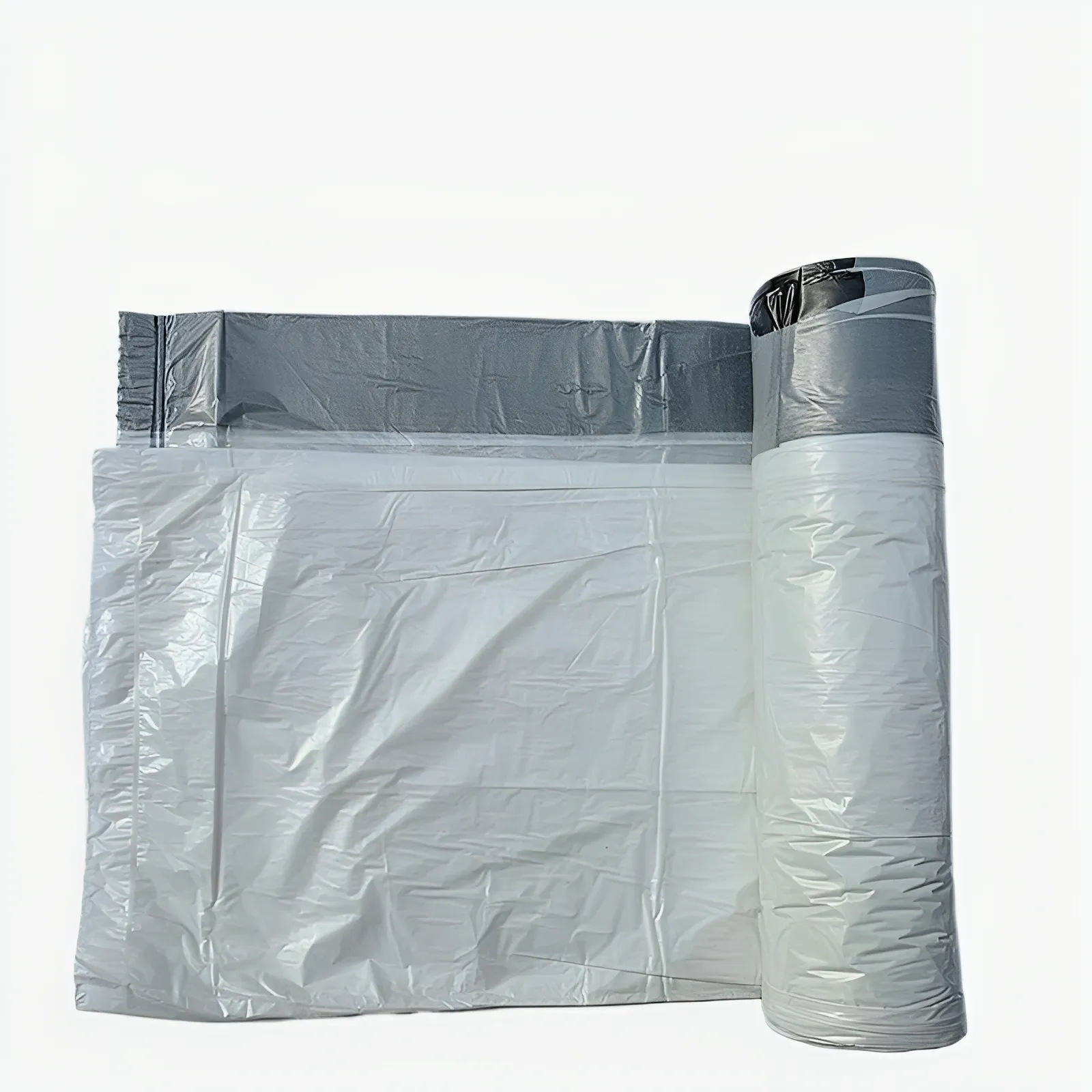 Picture of Garbage Bag Household Drawstring Type Thickeneded White Garbage Bag Closing Point-Break Kitchen Dormitory Large Plastic Bag