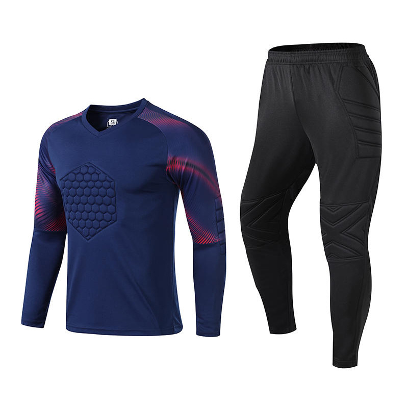 New light board professional thickened sports buffer protection anti-collision door guard clothing printed long sleeve suit football gate guard clothing