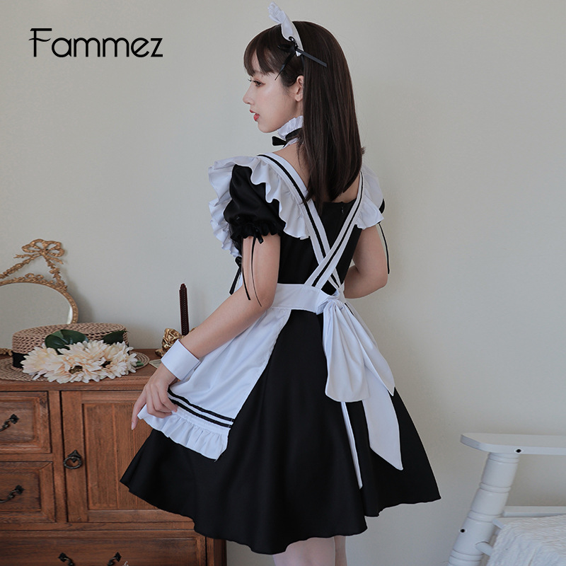 Picture of Large Size Maid Dress Soft Girl Dress cos Miracle Warm Cute lolita Maid Uniform Women's Big Brother Dress Set