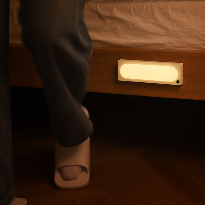 Cross-Border Carefully Selected Long Night Light European Style Wardrobe Infrared Self-Adhesive Sensor Light Night USB Charging Light Cross-Border