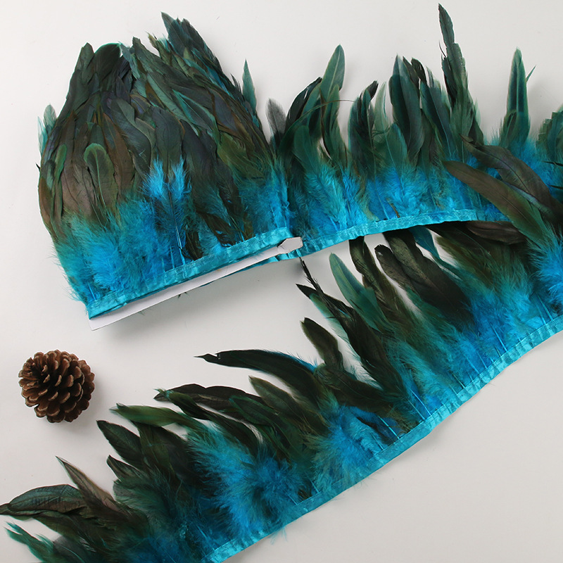 Picture of Factory wholesale diy feather hair green purple swimming cloth feather jewelry crafts decoration accessories clothing accessories