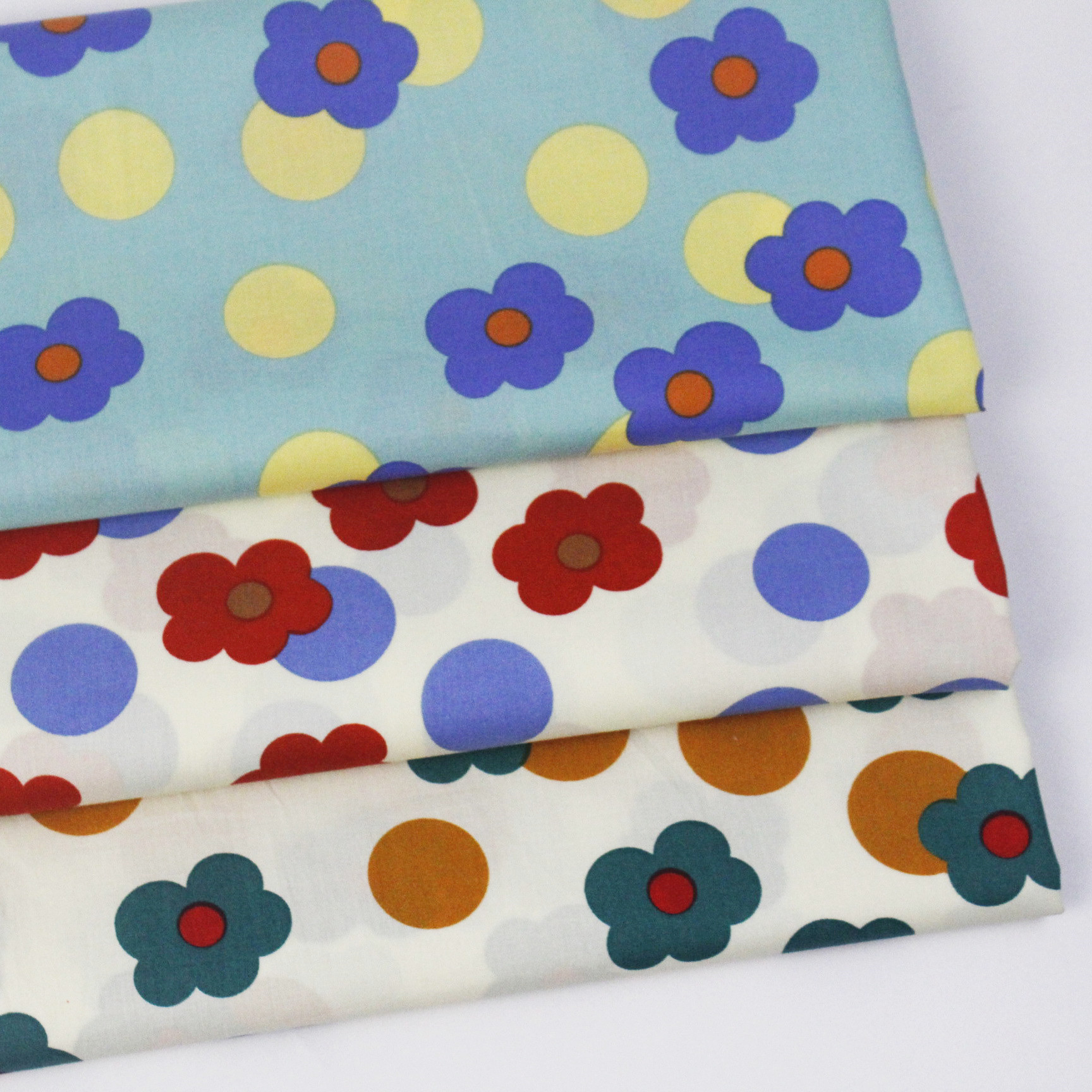 60 full craft cotton poplin flower active print children's shirt dress fabric spot supply
